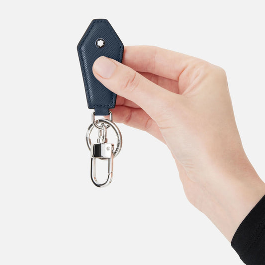 Montblanc Sartorial Diamond-Shaped Key Fob, Ink Blue 131739