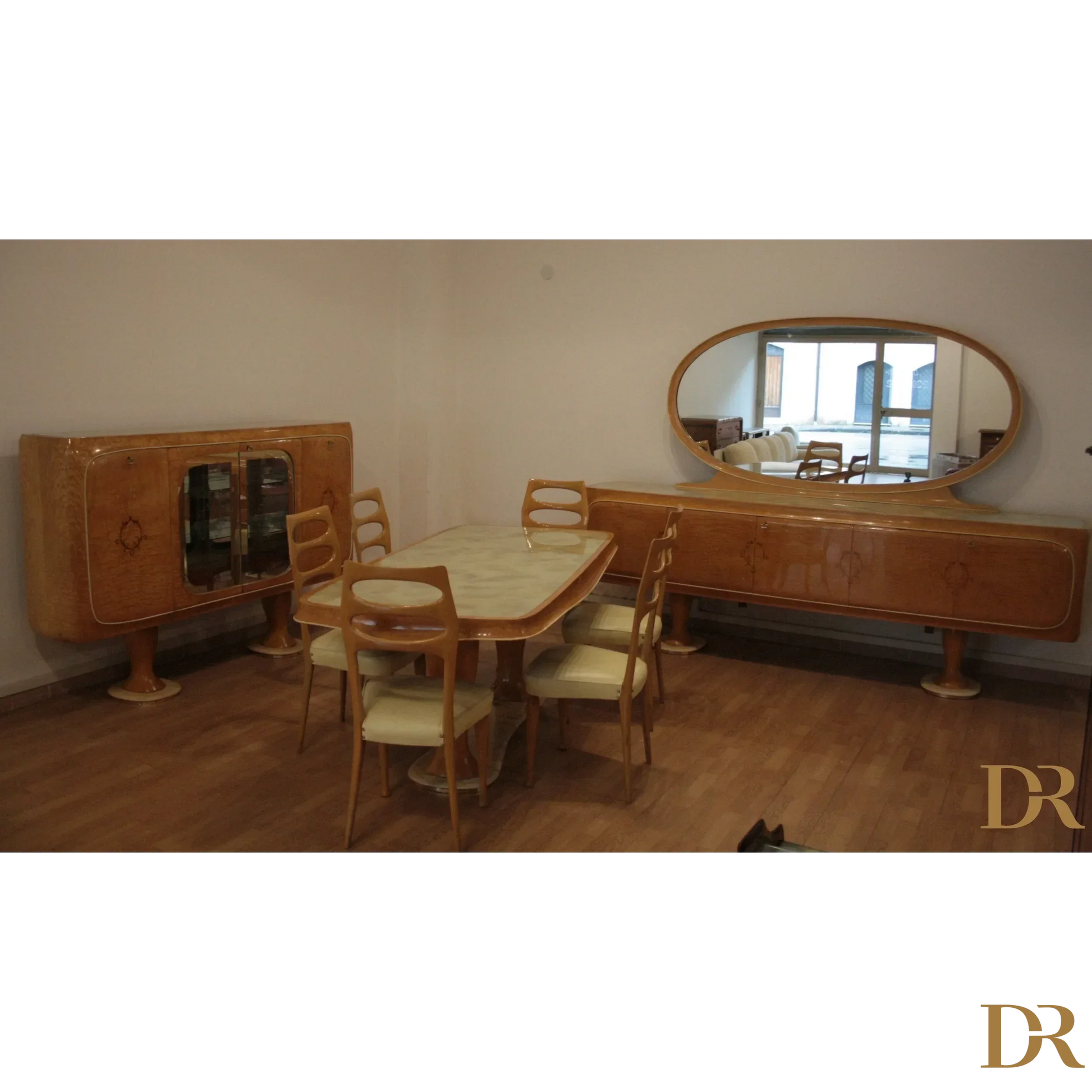 Credenza vittorio dassi dario raia antiquariato stile mid-century moderna anni 50