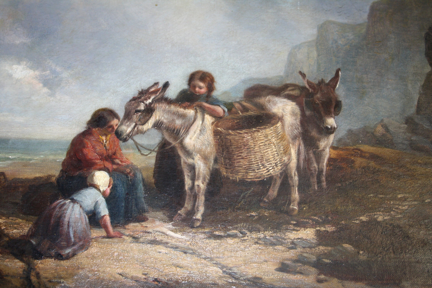 Cesto in fibra naturale con manici, attribuito a Joseph Paul Pettitt, XIX secolo