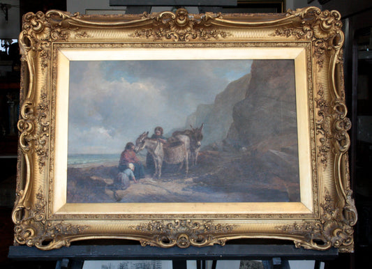 Cornice dorata ornata con dettaglio intricato e cartoncino crema, Joseph Paul Pettitt