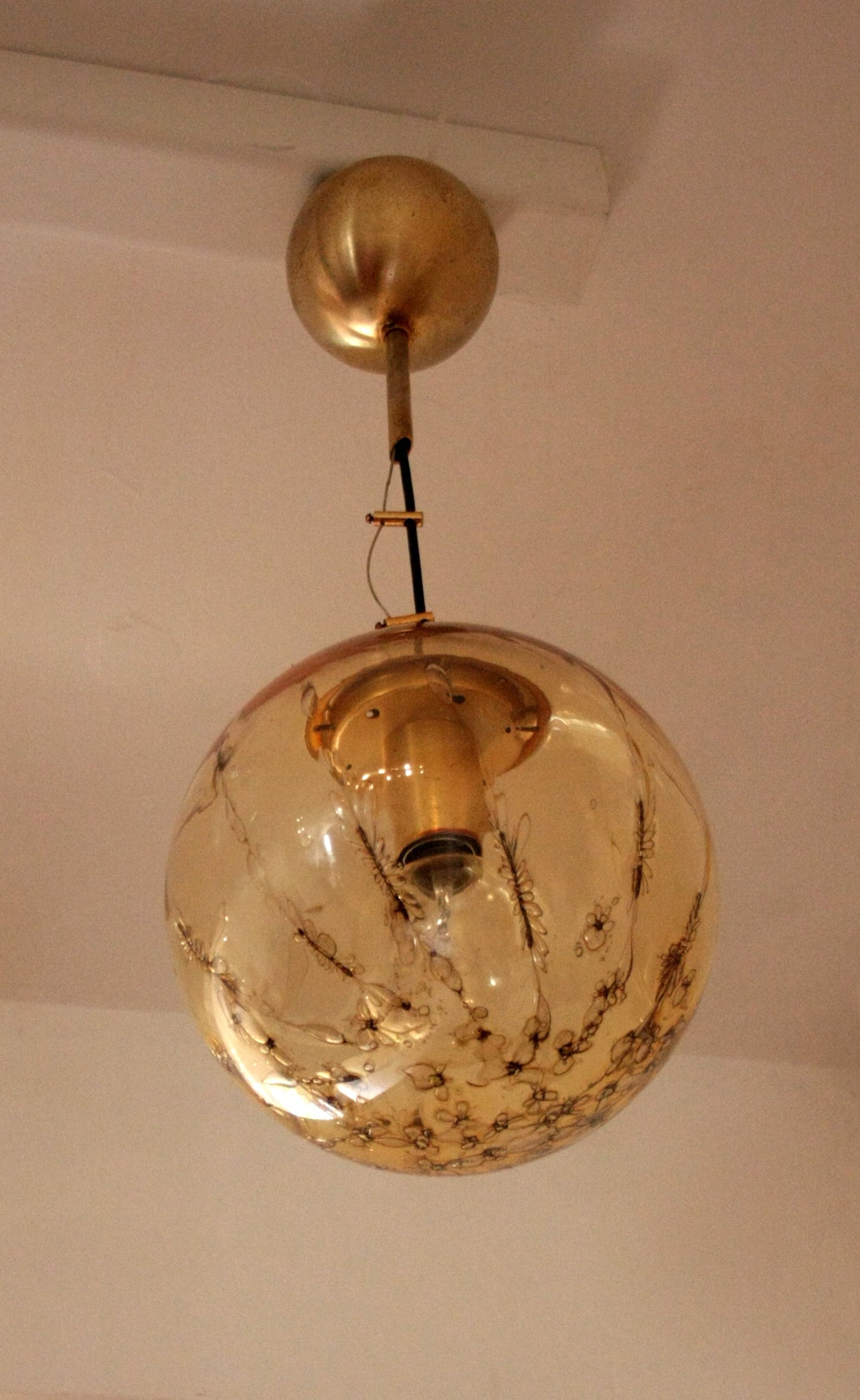 Lampadario a sospensione di La Murrina in vetro soffiato, design italiano casa anni 70