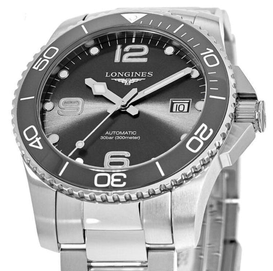 Longines HydroConquest Ceramic 41mm Grey Automatic Steel L3.781.4.76.6
