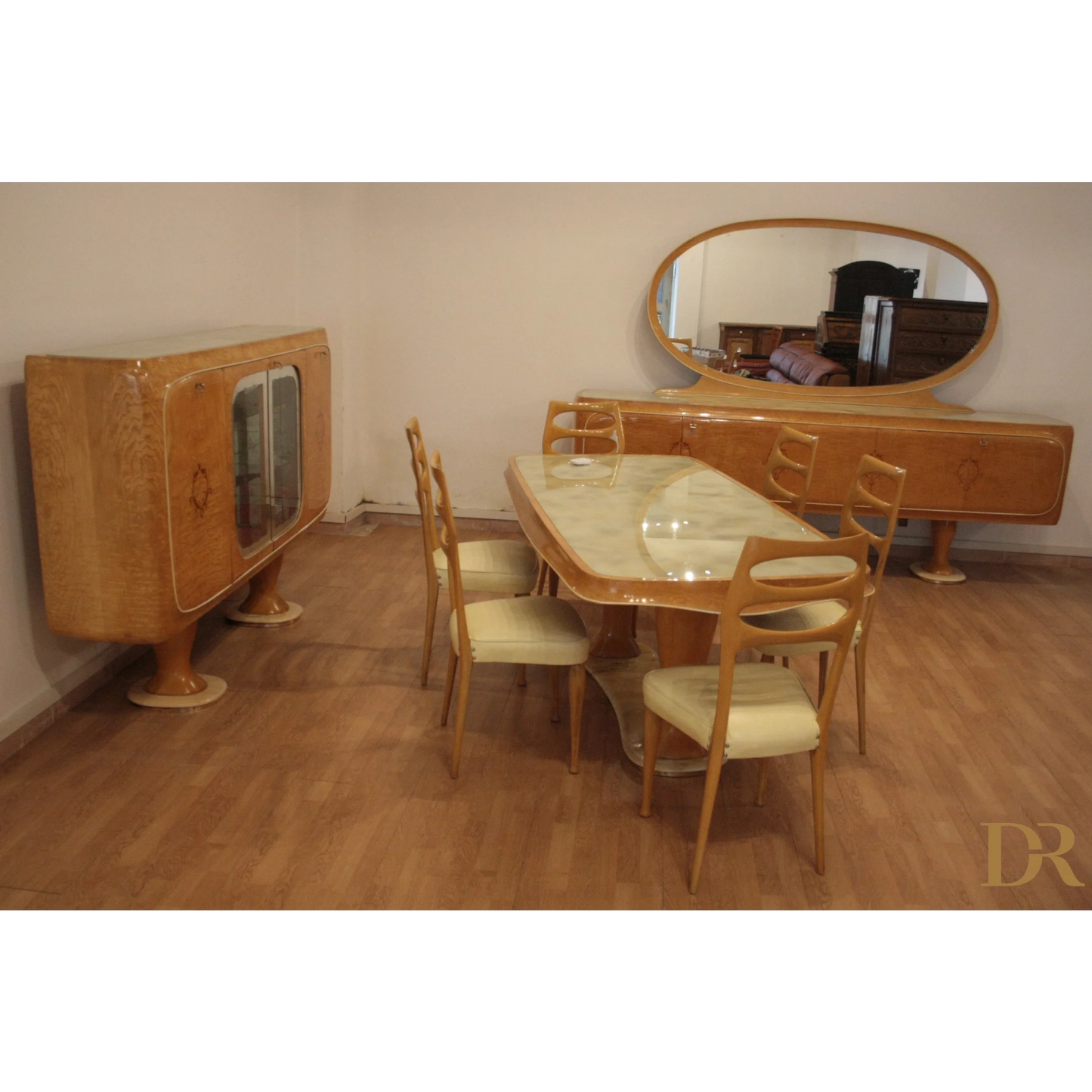 Mobile bar credenza Vittorio Dassi in stile credenza mid-century moderna anni 50