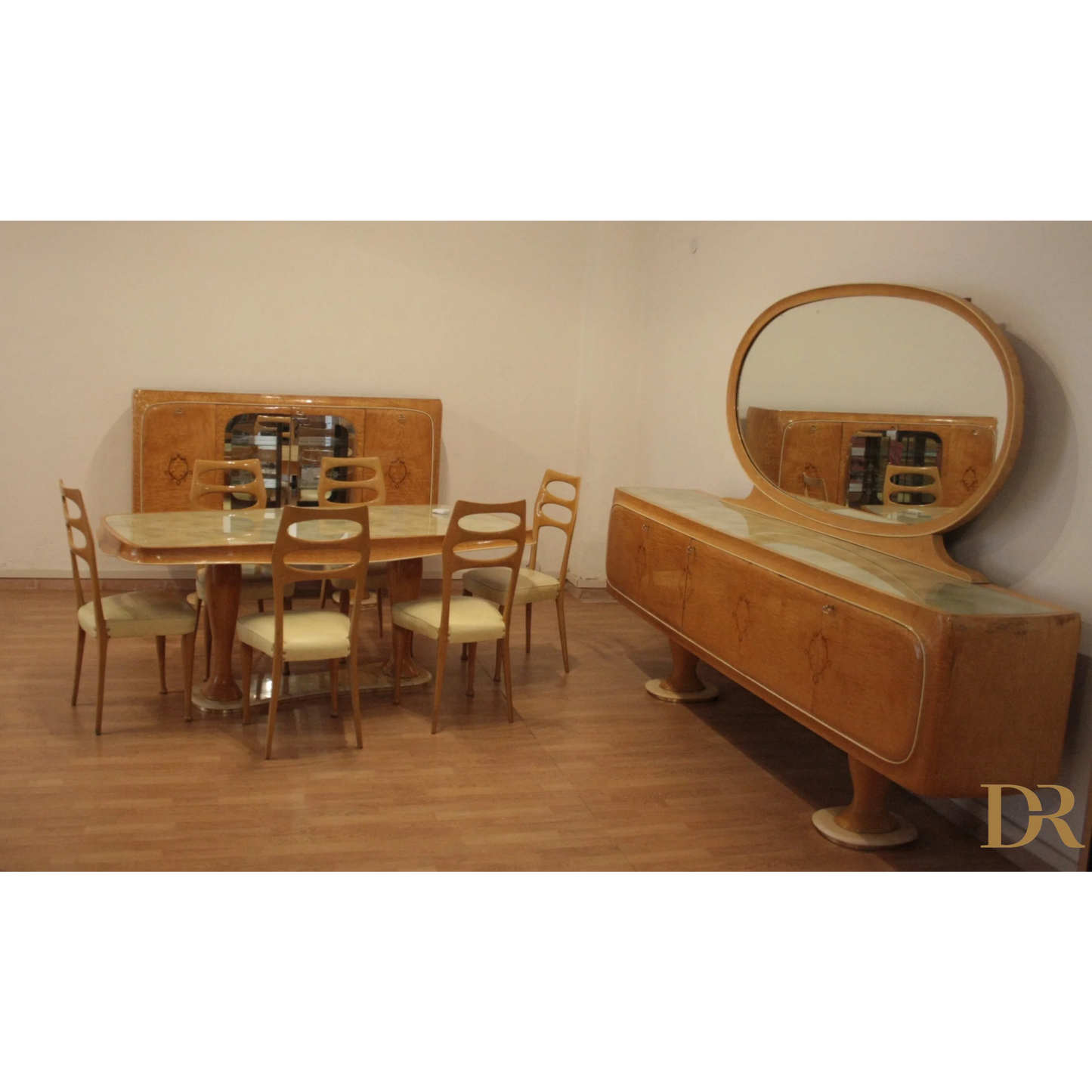 Art Deco mobile bar credenza Vittorio Dassi credenza mid-century moderna anni 50