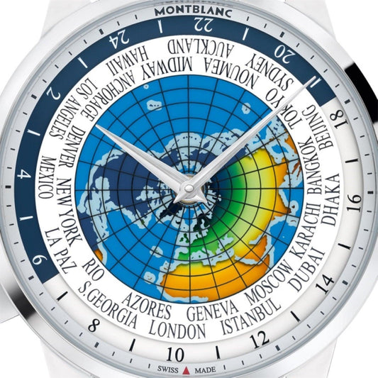 Montblanc Uhr Heritage Spirit Orbis Terrarum Latino Unicef Limited Edition Automatik Stahl 116533