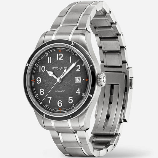 Montblanc orologio Montblanc 1858 Automatic Date 0 Oxygen The 8000 41mm grigio automatico acciaio 130984