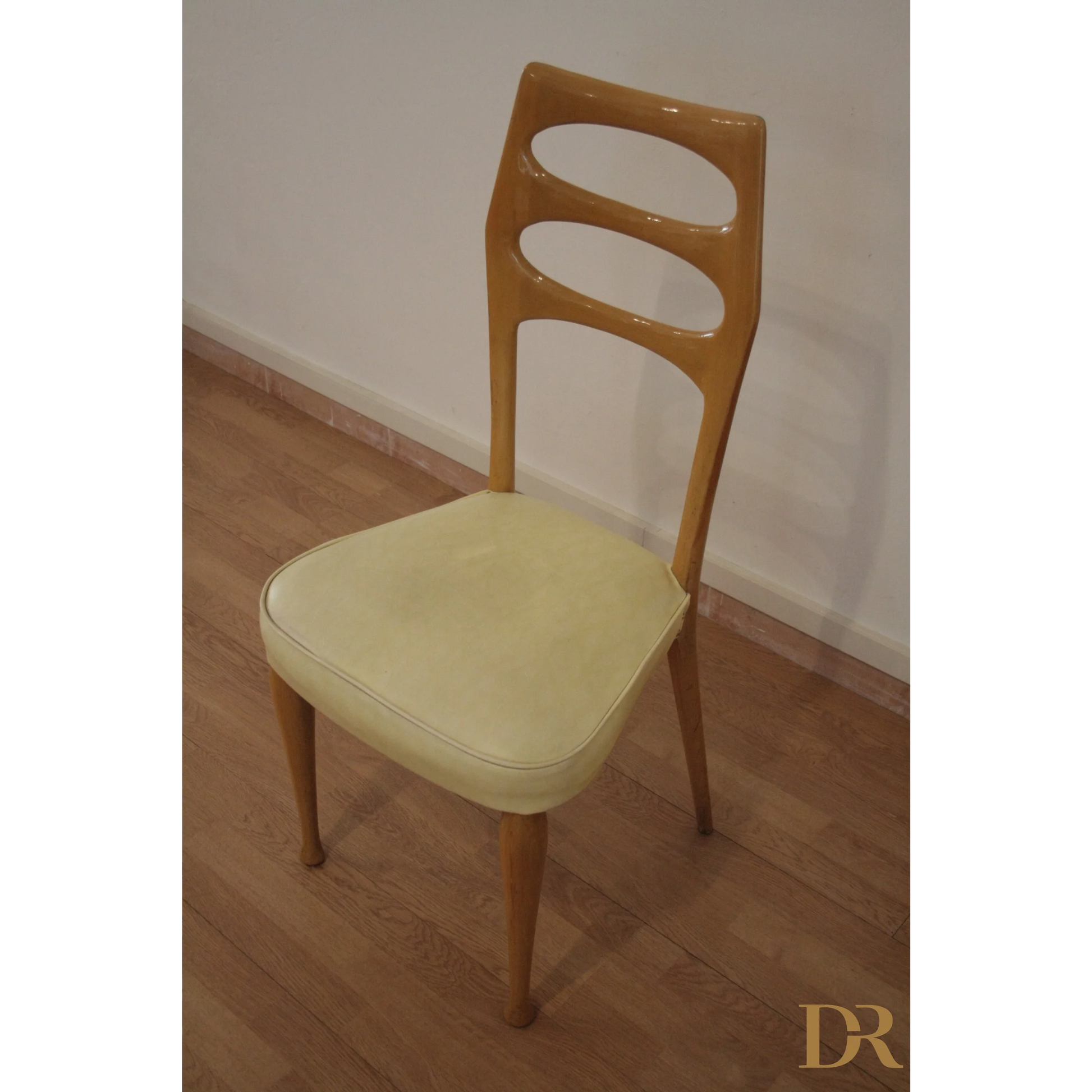 Sedie da pranzo Mid-Century moderna di Vittorio Dassi con schienale a ovale, set di 6