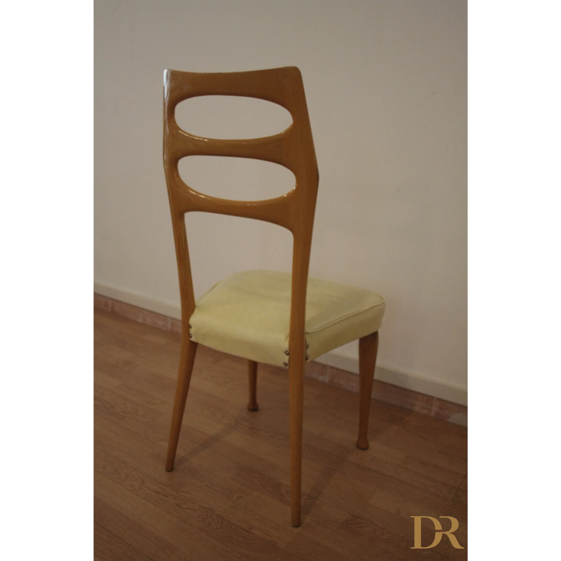 Sedie da pranzo Mid-Century moderne di Vittorio Dassi con schienale a feritoie, set di 6