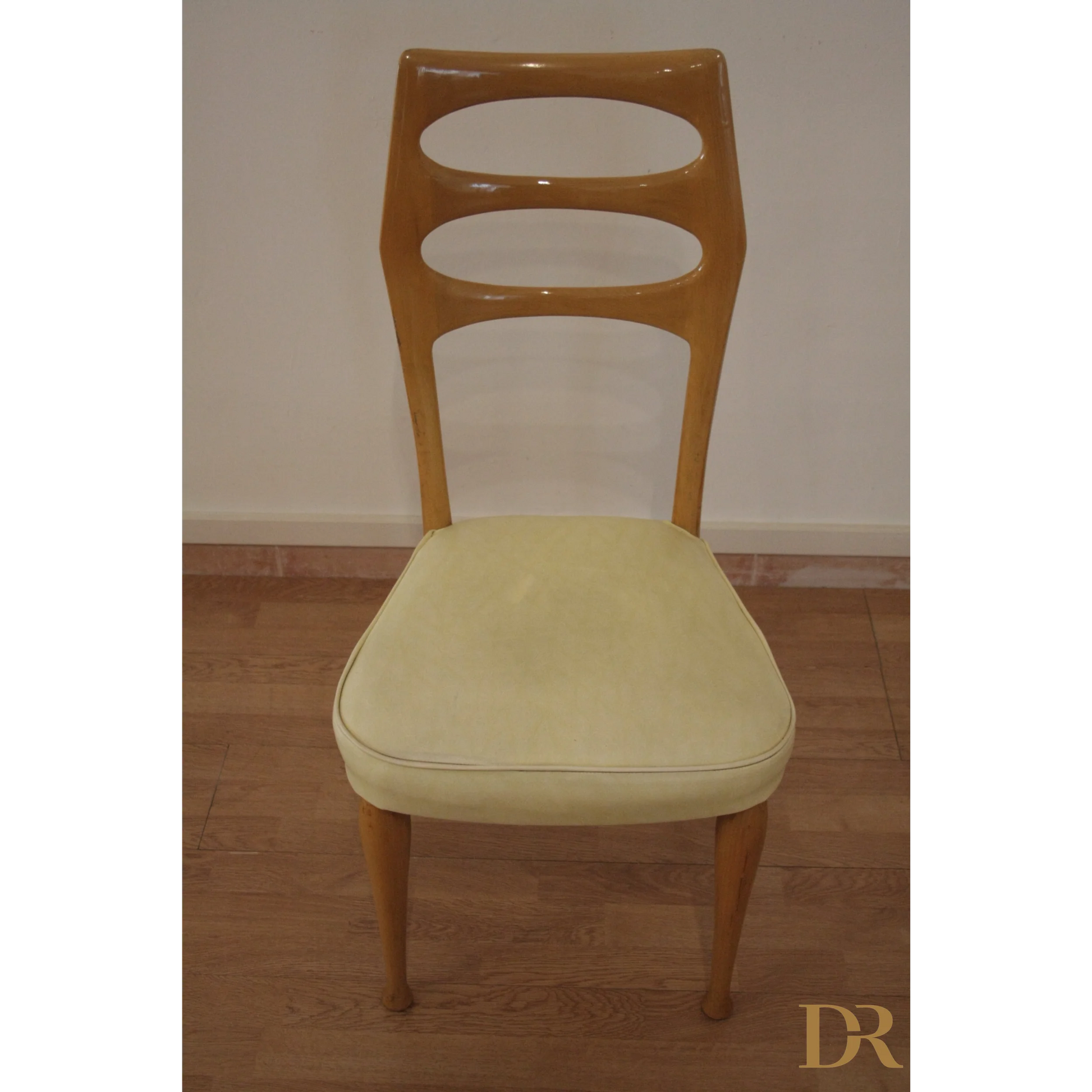 Sedie da pranzo Mid-Century moderne di Vittorio Dassi con schienale ovale, set di 6