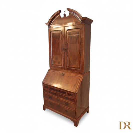 Trumeaux Secretaire scrivania cassettiera Luigi XVI Inglese vintage in noce