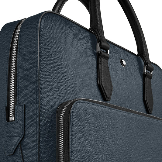 Montblanc Dokumententasche mittel Sartorial Tweed Blau 220332