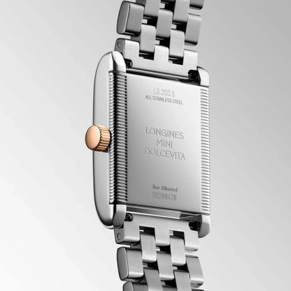 Longines montre Mini Dolcevita 21.50x29.00mm argent quartz or 18kt acier L5.200.5.71.7