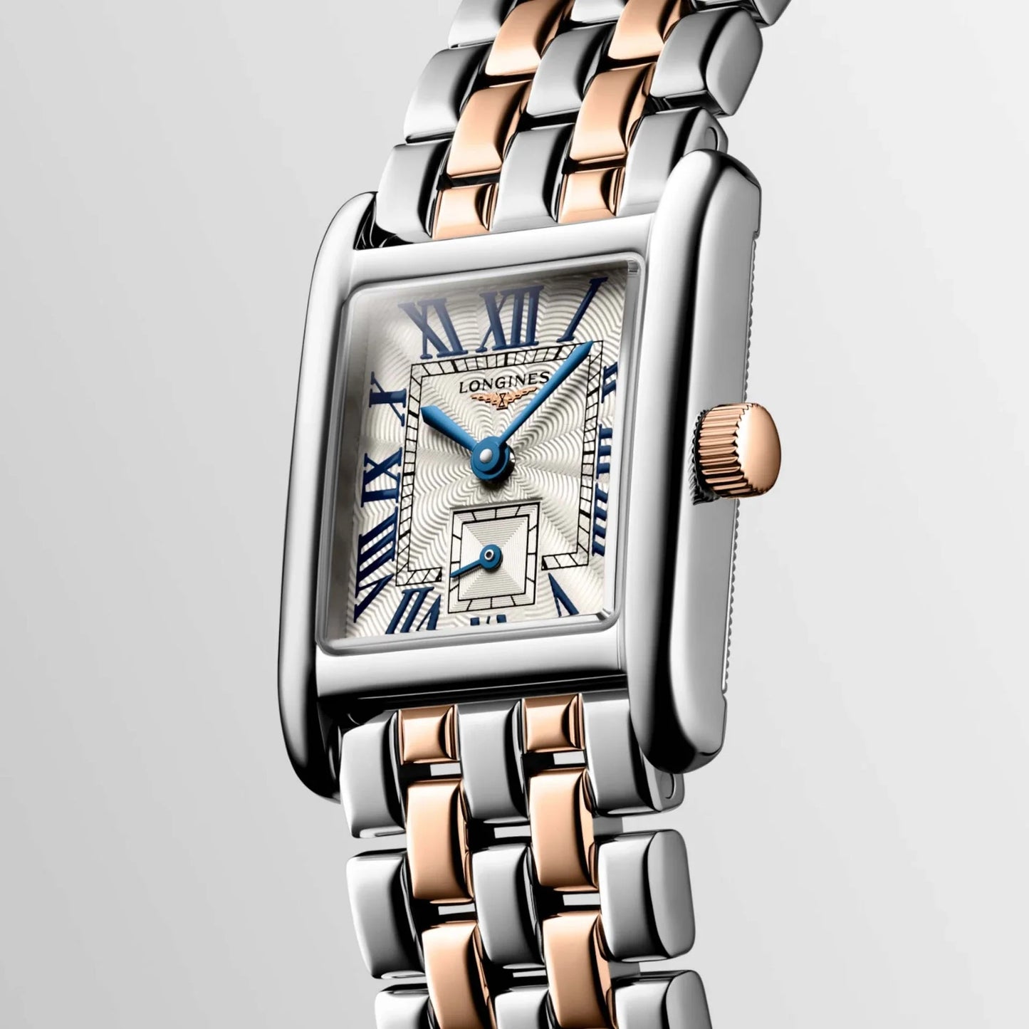 Longines montre Mini Dolcevita 21.50x29.00mm argent quartz or 18kt acier L5.200.5.71.7