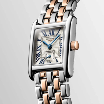 Longines montre Mini Dolcevita 21.50x29.00mm argent quartz or 18kt acier L5.200.5.71.7