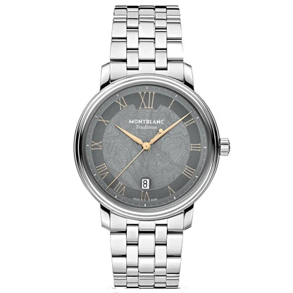 Montblanc orologio Tradition Automatic Date 40 mm grigio automatico acciaio 132433