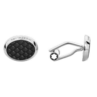 Montblanc Meisterstück Oval Steel Cufflinks 134468