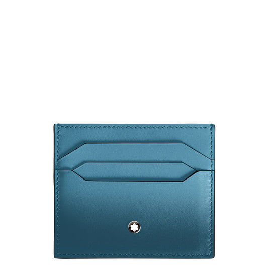 Montblanc Kartenetui 6 Fächer Meisterstück Rauchblau schattiert 199268
