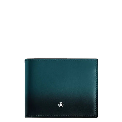 Montblanc Wallet 6 Compartments Meisterstück Cyprus Blue 198800