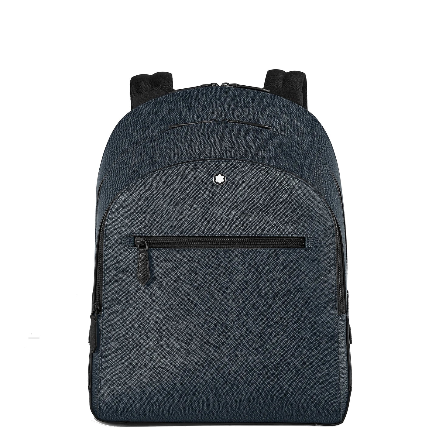 Montblanc Medium Sartorial Tweed Backpack in Blue with 3 Compartments 220335
