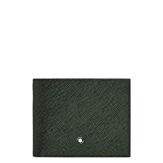 Montblanc Geldbörse 6 Fächer maßgeschneiderter Tweed kaki 220385