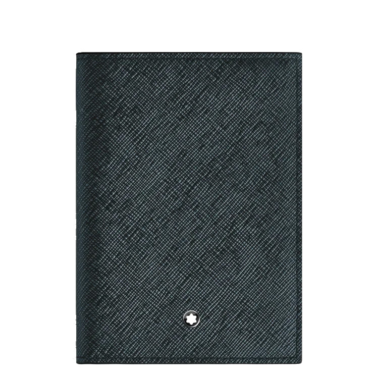 Montblanc Sartorial Tweed Passport Case Blue 220433