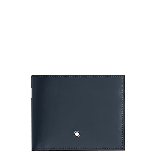 Montblanc 6cc Wallet Leather Meisterstück Blue Velvet 220446