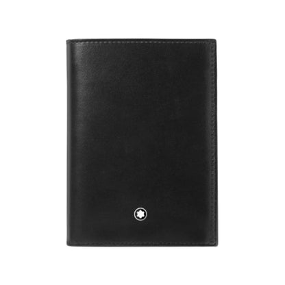 Montblanc Geldbörse 7 Fächer und Ausweishalter Meisterstück schwarz 198380
