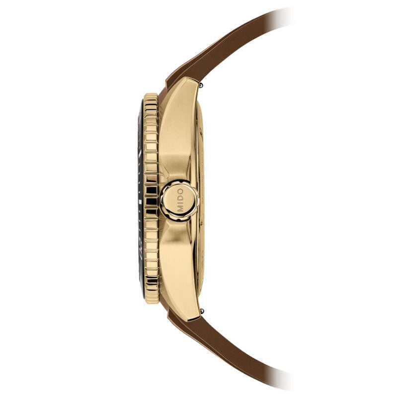 Mido Ocean Star GMT 44mm Black Automatic Yellow Gold PVD Stainless Steel Watch M026.629.37.291.00