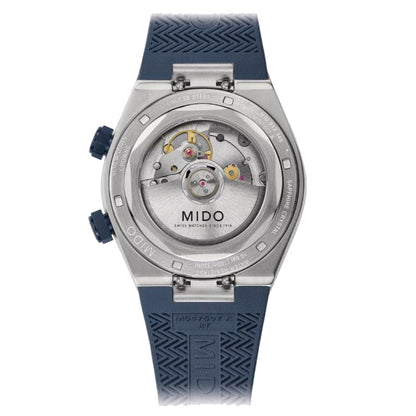 Mido Multifort 8 Two Crowns 38.4x40mm Blue Automatic Steel Watch M047.507.17.041.00