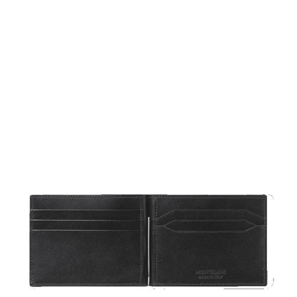 Montblanc Portafoglio Meisterstück 6 scomparti con fermasoldi nero 198313