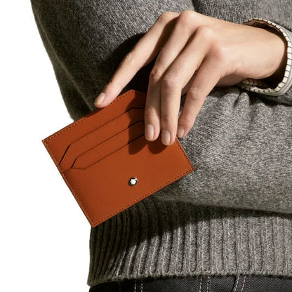 Montblanc 6-Compartment Soft Rust Card Holder 198754