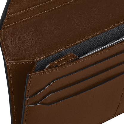 Montblanc Meisterstück 14cc wallet, brown gradient zipper pocket 220318