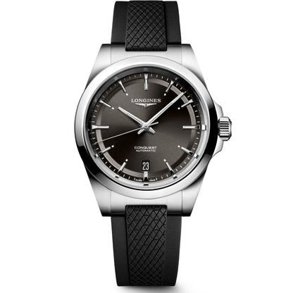 Longines Uhr Conquest 38mm schwarz automatisch Stahl L3.720.4.52.9