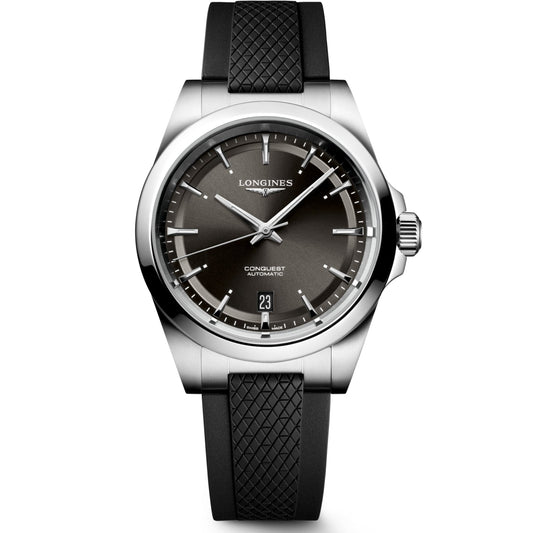 Longines Conquest 手表 38毫米 黑色 自动 不锈钢 L3.720.4.52.9