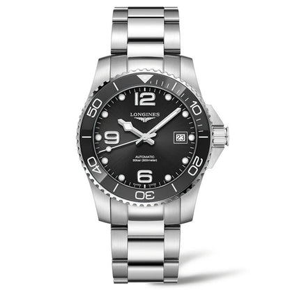 Longines Uhr Hydroconquest 39mm Schwarz Automatik Stahl