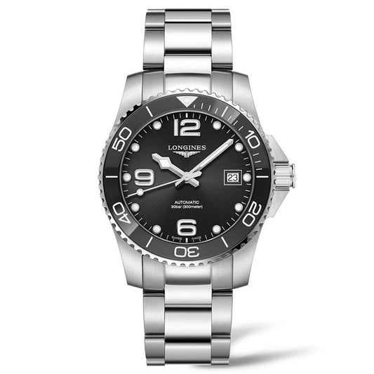 Longines Hydroconquest 39毫米黑色自动钢表