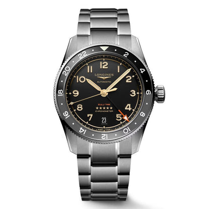 Longines Spirit Zulu Time 39mm Anthrazit Automatik Titan Uhr L3.802.1.53.6