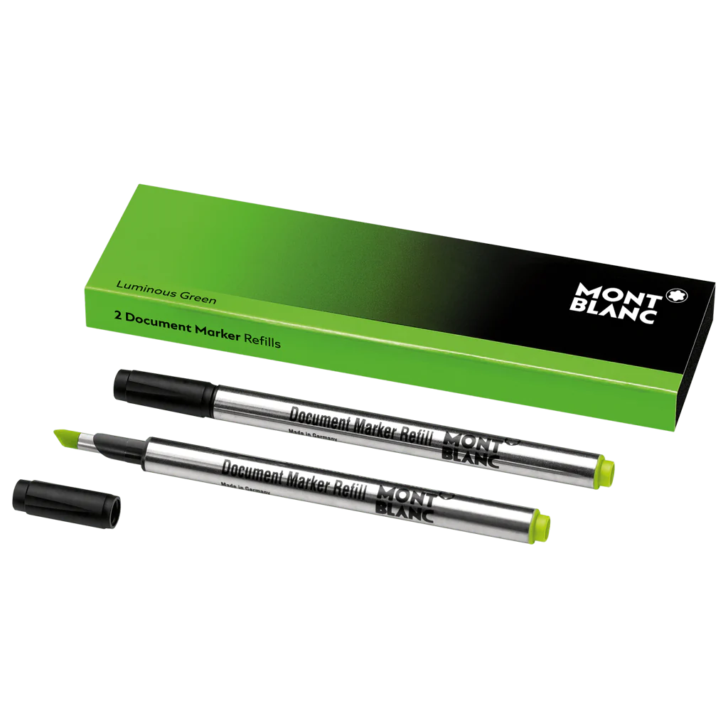 Montblanc 2 refills for Luminous Green document marker 128253
