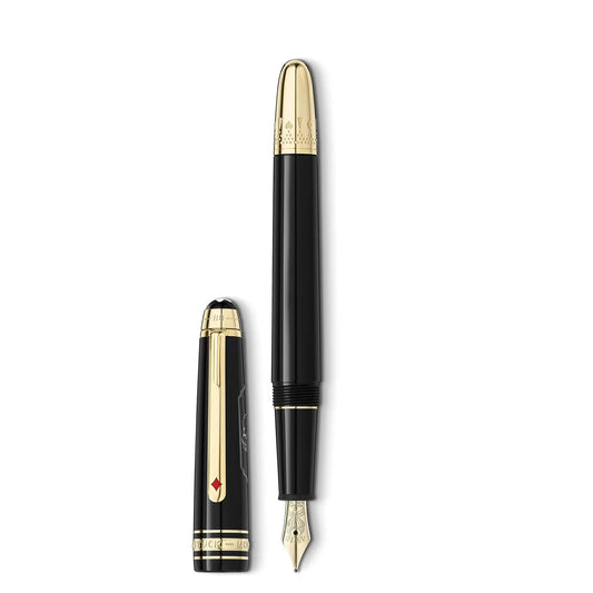 Montblanc Meisterstück Around The World in 80 Days Anthracite Fountain Pen M Nib 128472