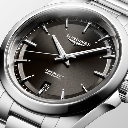 Longines Uhr Conquest 38mm schwarz Automatik Stahl L3.720.4.52.6