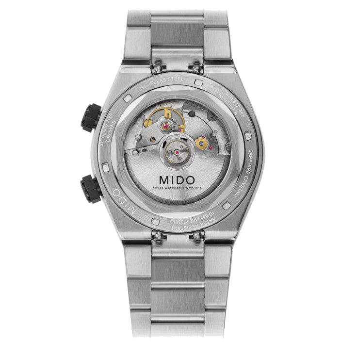 Mido Multifort 8 Two Crowns 38.4 x 40mm Black Automatic Steel Watch M047.507.11.051.00