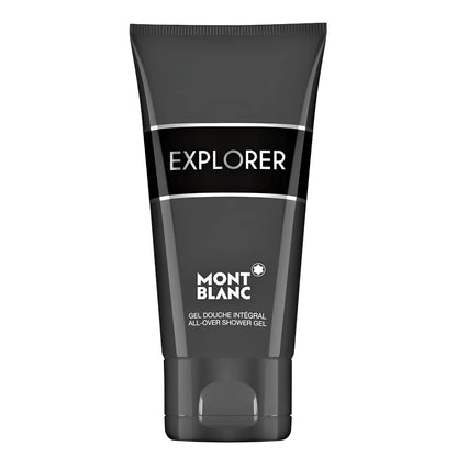 Montblanc explorer gel douche integral 150ml in confezione nera elegante con dettagli argento irresistibile richiamo all’avventura