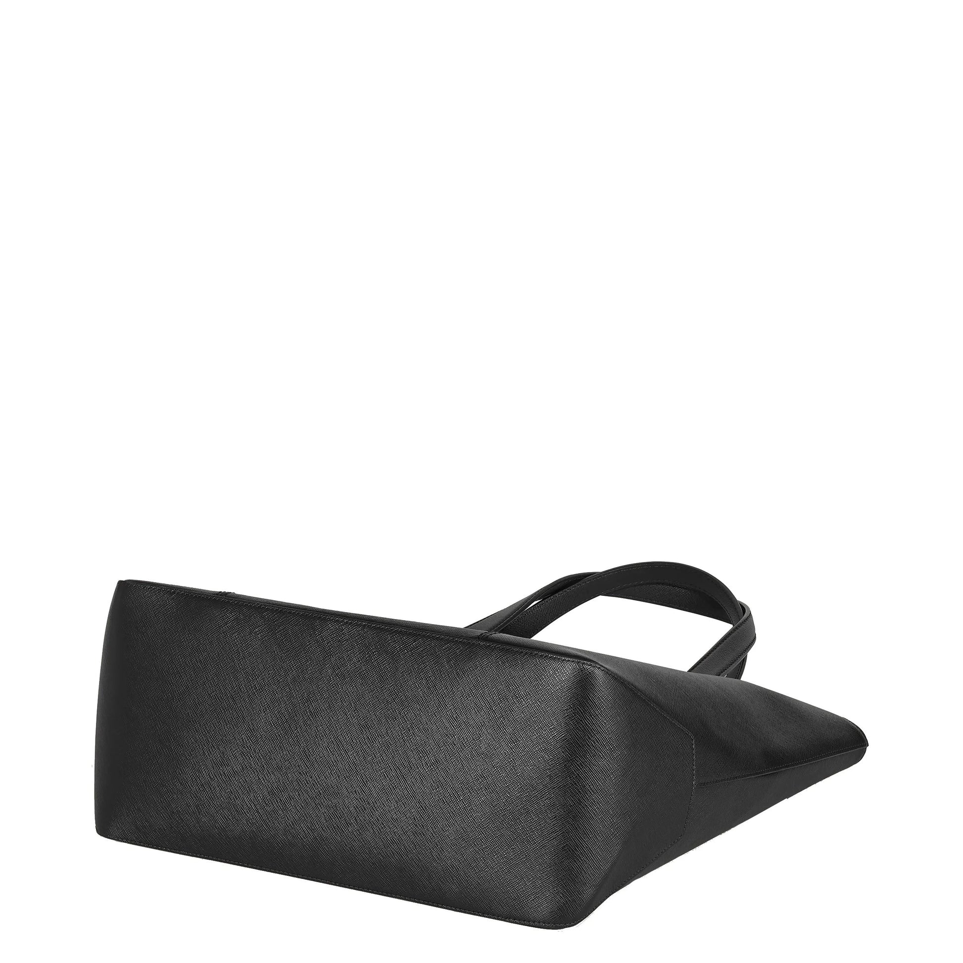 Borsa tote sartorial montblanc nero con design minimalista e finitura strutturata in pelle pregiata