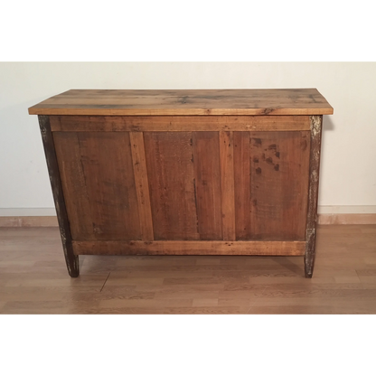 Credenza bassa in pino rustica, Sud Italia, Fine XIX° Secolo