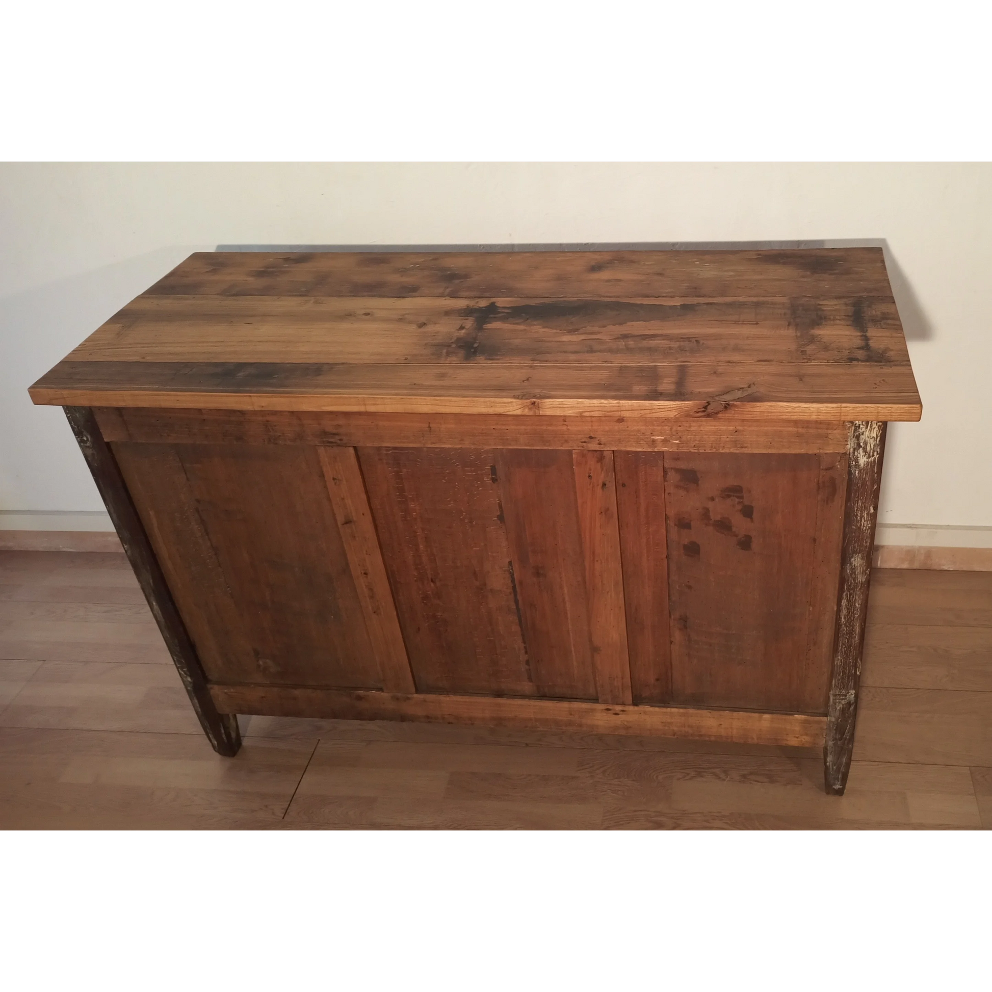 Credenza bassa in pino rustica, Sud Italia, Fine XIX° Secolo