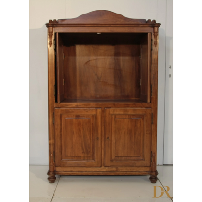 Credenza classica Dario Raia Antiquariato con display aperto e ante chiuse