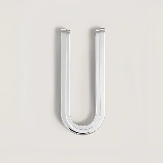 Fermasoldi dell’edizione great in acciaio a forma di u con logo montblanc inciso homage to the great gatsby