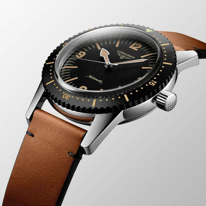Longines Herrenuhr The Longines Skin Diver Watch 42mm Edelstahl Automatik L2.822.4.56.2