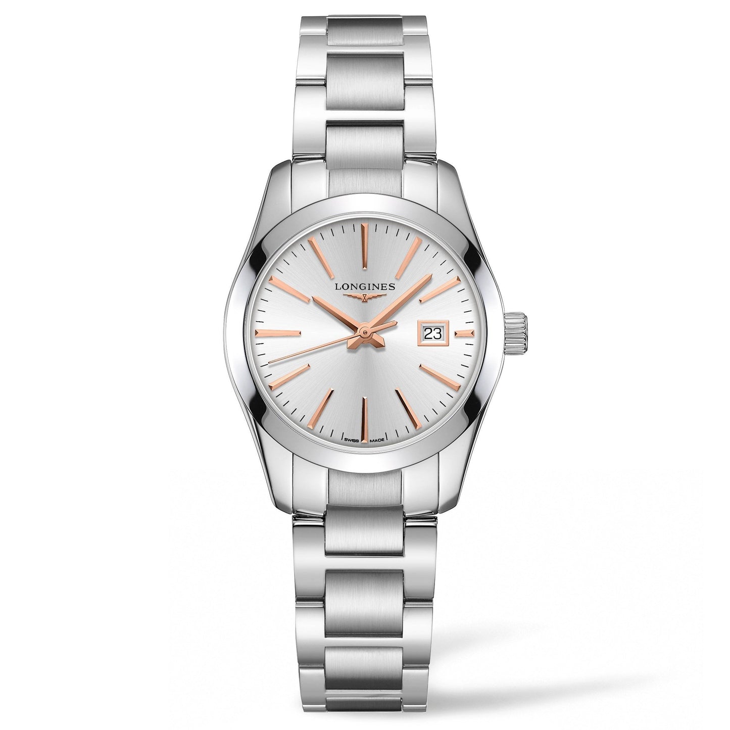 Longines montre Conquest Classic 29,5mm argent acier quartz L2.286.4.72.6