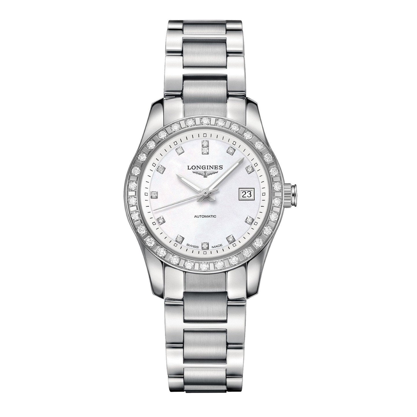 Longines montre Conquest Classic 29,5mm nacre automatique acier L2.285.0.87.6